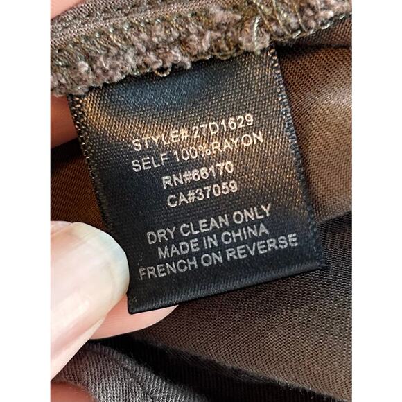 Effortless Anthropologie Maeve Dakota Button-Up Shirt Dress Brown Size X-Small - Picture 9 of 11